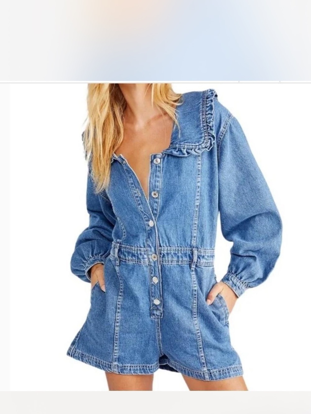 We the Free Something Sweet Romper - Blue